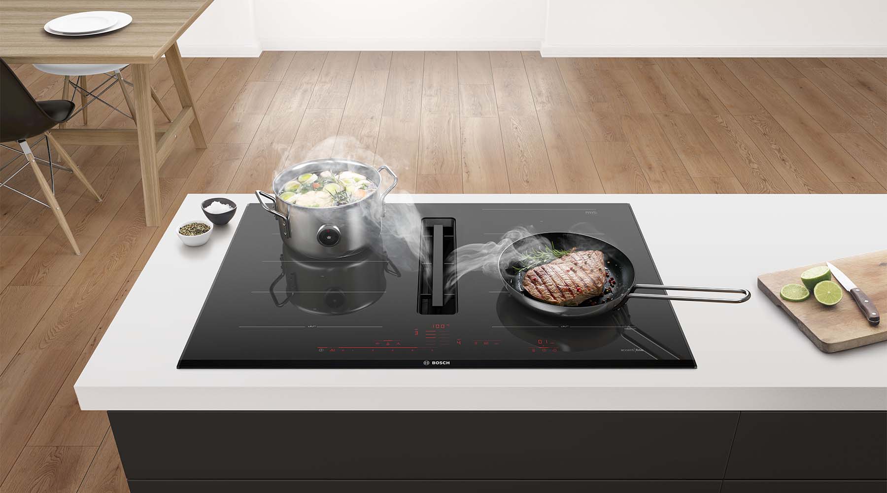 Bosch accentline vanginkelkeukens koken